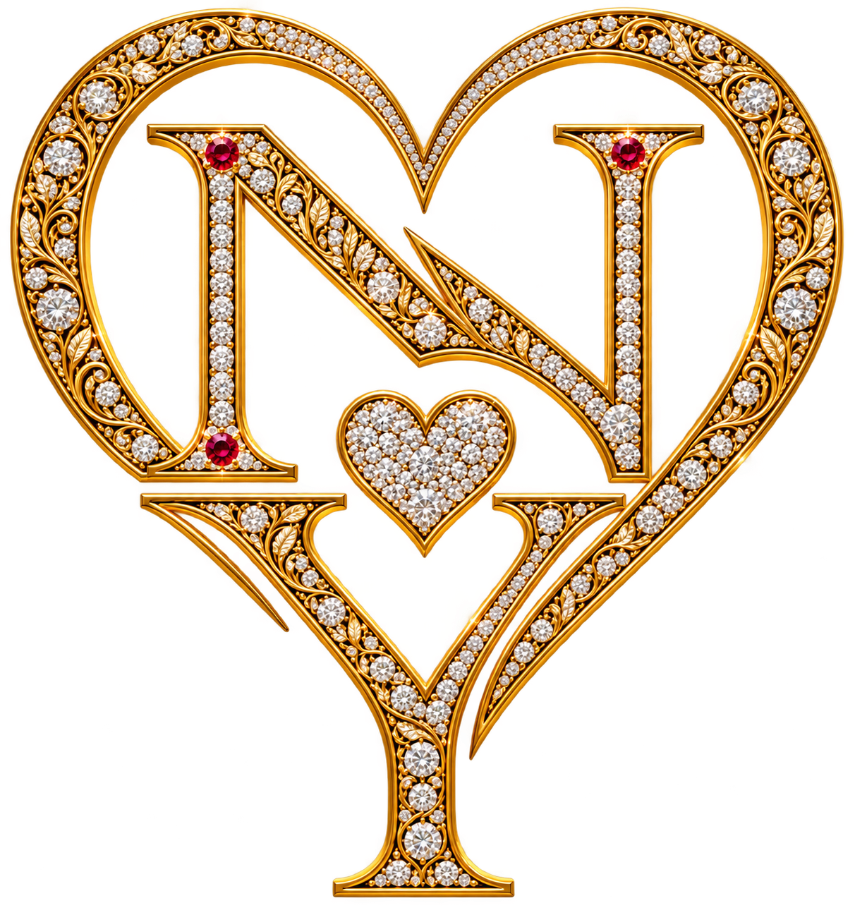 Decorative wedding logo